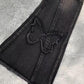 Fashion Elastic Plus Size Women's Denim Flared Pants