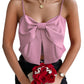 Camisole Belly-covering Bow Women's Top