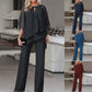 Solid Loose Casual Irregular Set