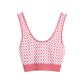Ladies Casual Versatile Small Check Knit Jacket
