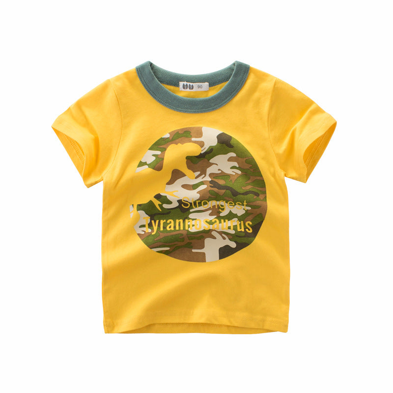 Version coréenne du nouveau t-shirt d'été à manches courtes pour garçons