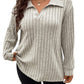 Solid Color Plus Size Women's Clothes Top