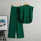 Sleeveless Knit Vest And Wide-leg Pants Set