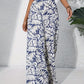 Printed Casual High Waist Wide Leg Pants Trousers