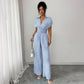 Women's Waist-Cinched Loose Sleeveless Jumpsuit
