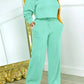 Women's Long-sleeved Round Neck Sweater Elastic Waist Pants Casual Fashion Two-piece Suit