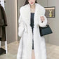Mink Hair Fur And Leather Overcoat Women