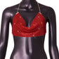 Women's Fashion Metal Super Flash Rhinestone Chain Halter Tube Top Sling