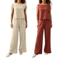 Casual Long Sleeve Loose Cotton Suit Women