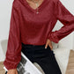 Women's New V-neck Pullover Leopard Print Shirt