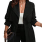 Drawstring Large Lapel Mid-length Trench Coat