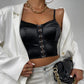 Niche Design Buttoned Satin Premium Wrap Vest