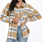 Women's Long Sleeve Striped Plaid Long Sleeve