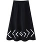 Metal Zipper Sling Top And Skirt Suit