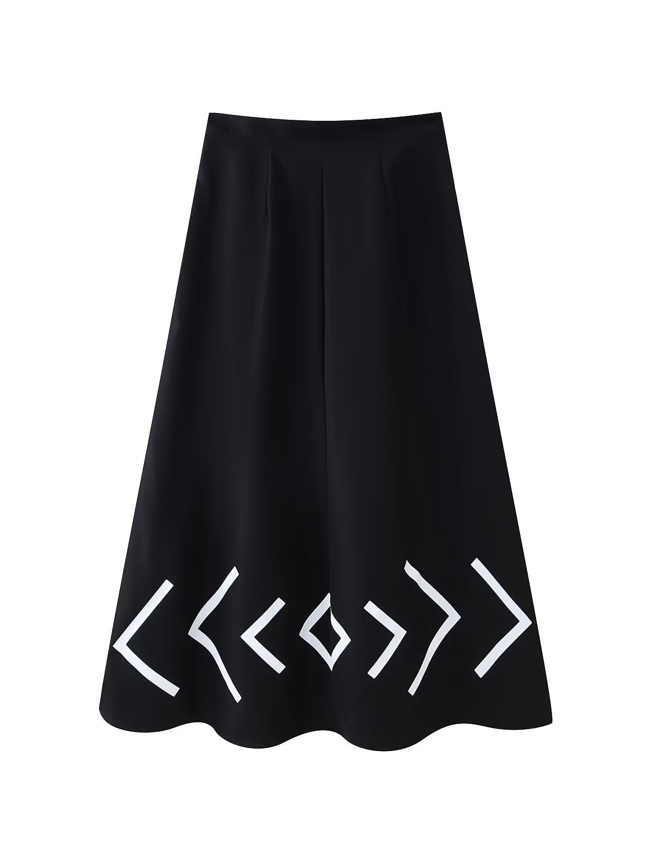 Metal Zipper Sling Top And Skirt Suit