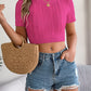 Women's Short-sleeved Knitwear Holiday Top