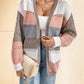 A Multicolored Striped Coat For Ladies
