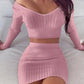 Jupe à col en V pour femme adulte, style femme, manches longues, couleur unie