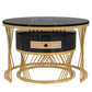Fibreboard Metal Round Coffee Table
