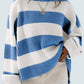 Women's Bell Sleeve Loose Sweater Striped