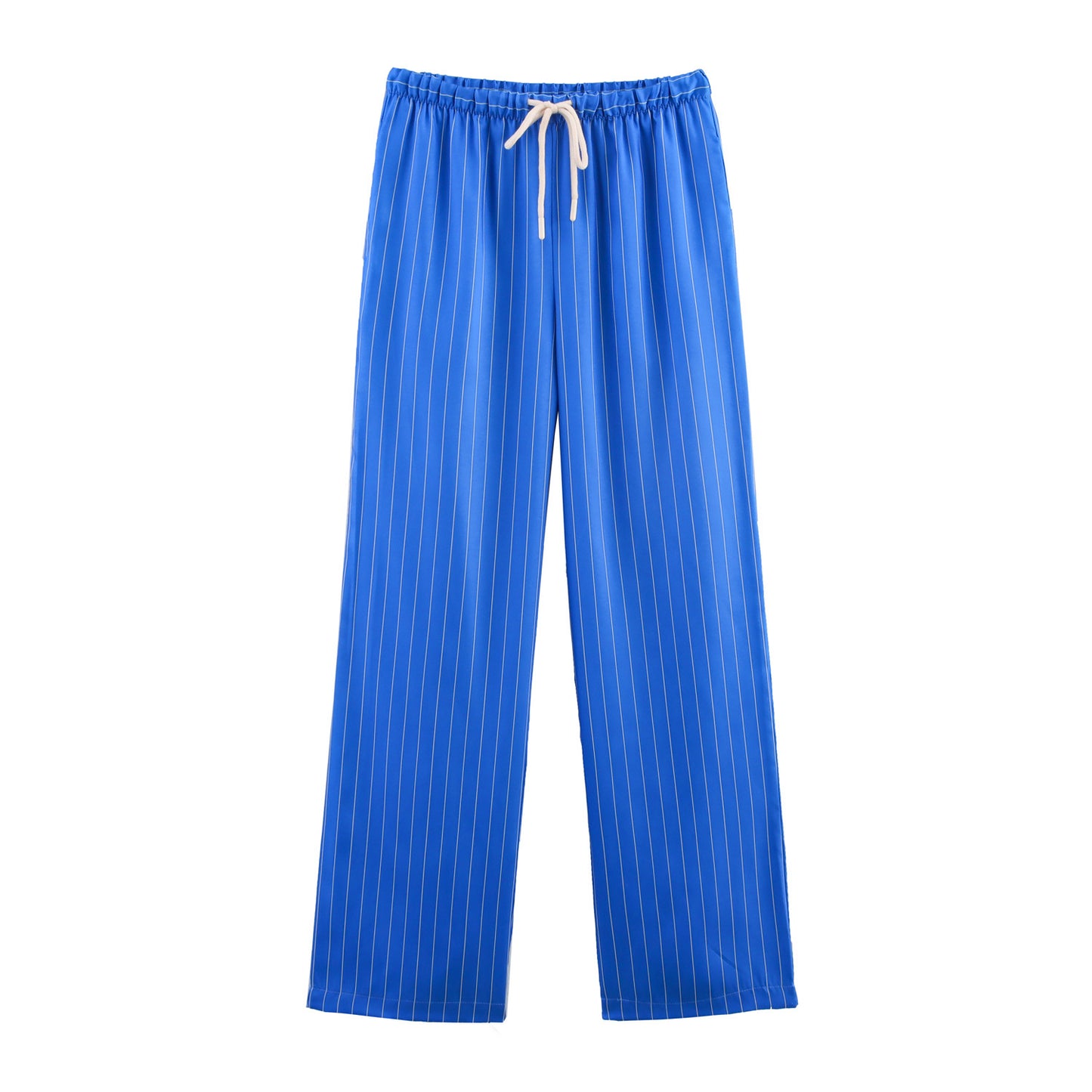 Loose Striped Shirt Pajamas Pants Suit