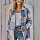 Women's Single-breasted Casual Plaid Women's Coat