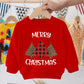 Pull pour enfant imprimé Père Noël, bonhomme de neige, élan