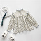 Lace Collar Floral Western Baby Doll Long-sleeved Shirt