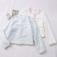 Bright Silk Woven Single-breasted Long-sleeved Short Jacket