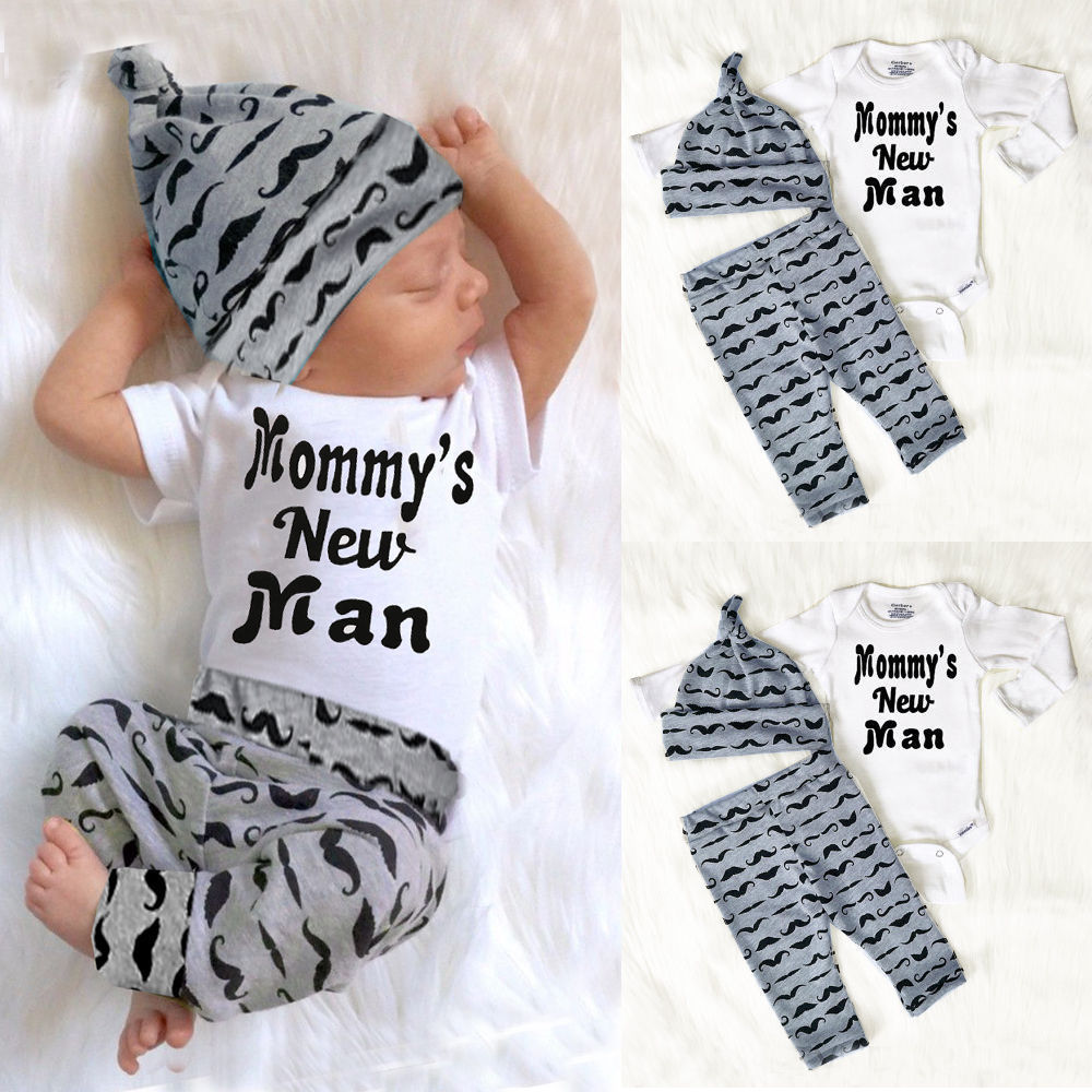 Nouveau costume trois pièces à manches longues pour bébé