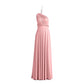 More Than Multiple Wear Rope Cross Backless Bandage One-piece Dress Long And Short