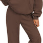 Autumn And Winter Casual Hooded Sweatshirt Oversized Wide-leg