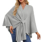 Loose V-neck Shawl Cape Fashionable Jacket