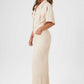 Flip Pocket Tencel Linen Jumpsuit For Women