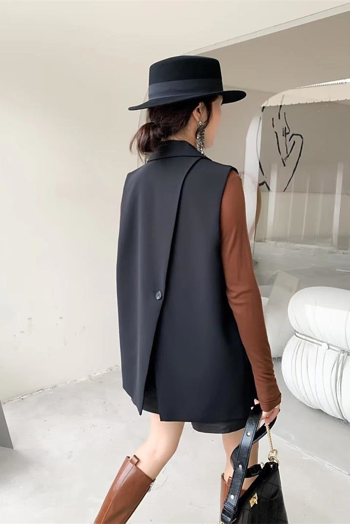New Two-button Vest Women's Spring And Autumn Outer Suit