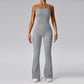 Fitness Peach Hip Training Sports Yoga Bell-bottom Pants Trousers
