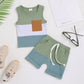 Boys' Summer Sleeveless Vest Shorts Fashion Suit
