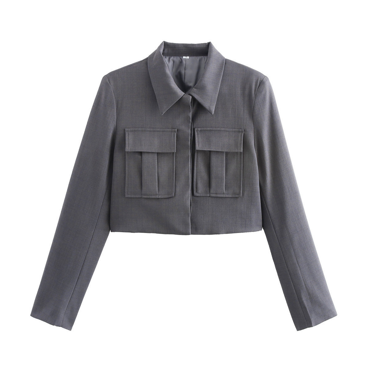 Double Pocket Coat Top Pants Suit Women