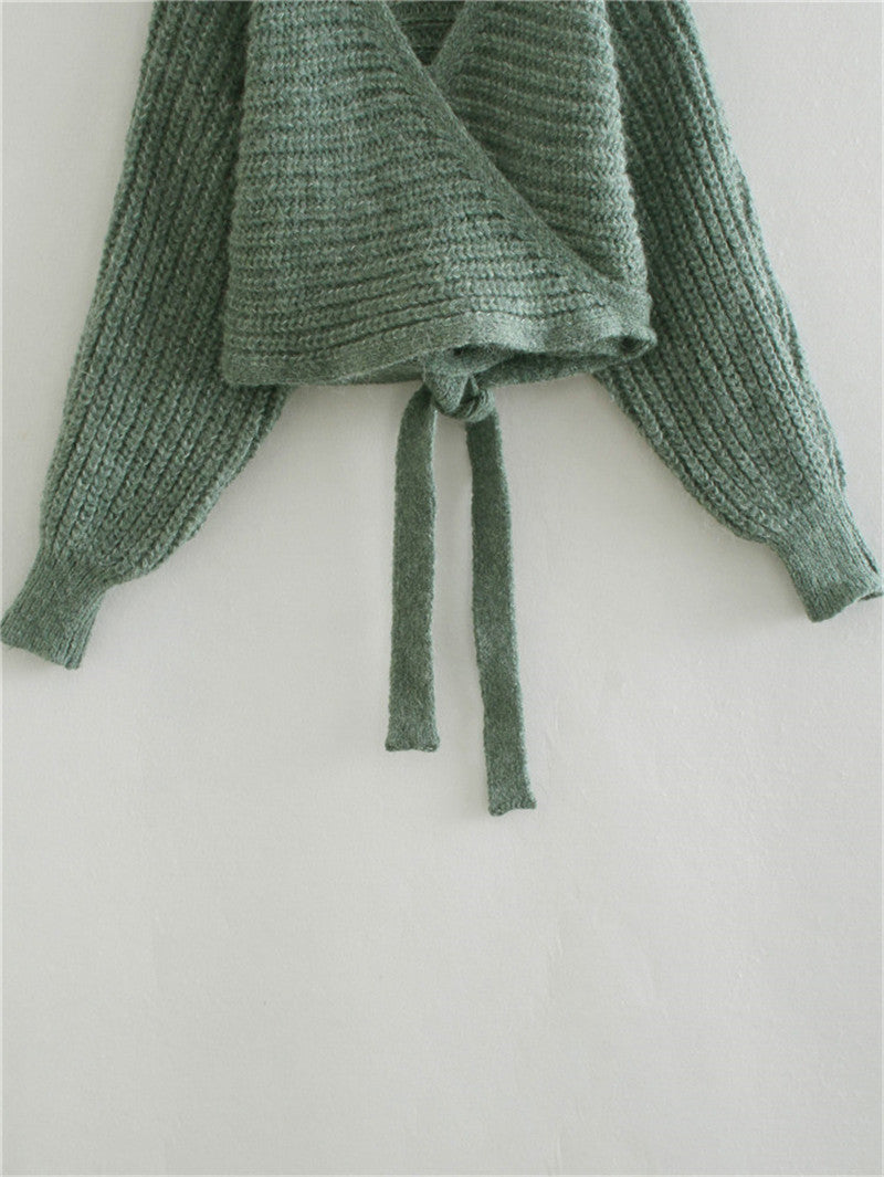Women's Fashion V Neck Double Cardigan Knit Sweater