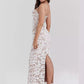 Women's Casual White Strapless Strapless Suspender Dress