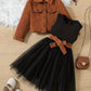 Vest Grenadine Skirt Children's Two-piece Suit