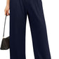 Women's Wide-leg Pants High Waist Stretch