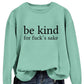 All-matching Women's Letter Simplicity Top