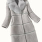 Women's Medium Length Sheep Sheared Fur Coat