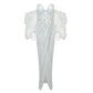 Robe tube à manches bouffantes de style européen et américain