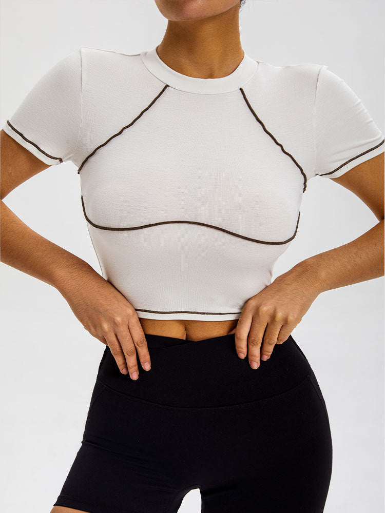 Women's Fashion Colorblock Vigorous Sports Top