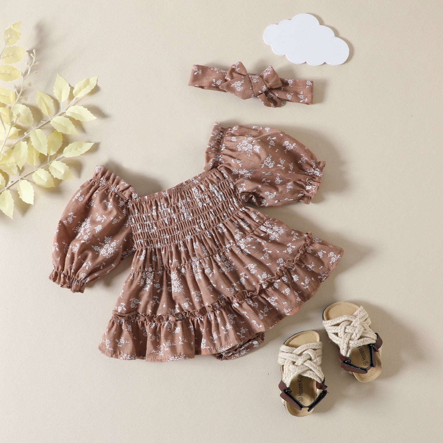 Baby Dress Cotton Short Sleeved Kazakhstan Jumpsuit