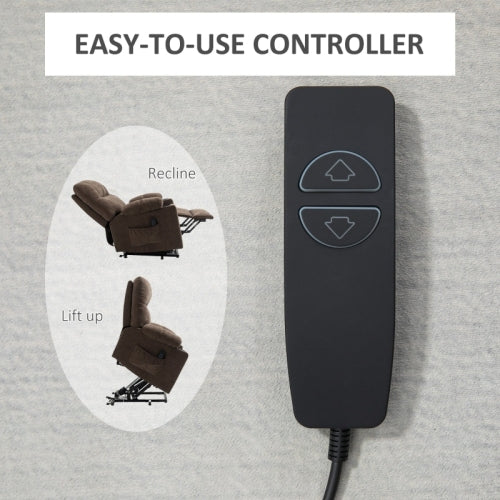 HOMCOM Electric Riser And Recliner Chair For Elderly, Power Lift Recliner Chair With Remote Control