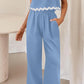 Cotton And Linen Casual Sleeveless Vest Women's Pants Two-piece Set
