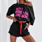 Fashion Letter Print Top Shorts Suit